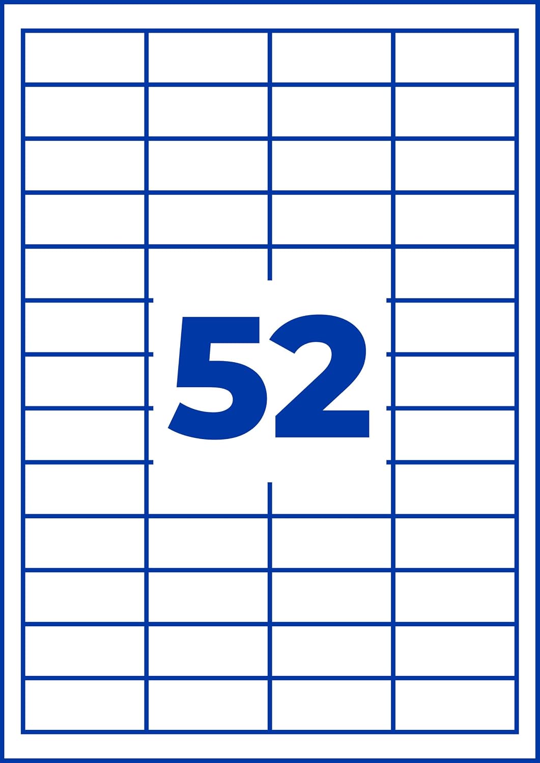 AVERY Zweckform 3650 Universal Etiketten (5.200 Klebeetiketten, 48x21mm auf A4, Papier matt, individ
