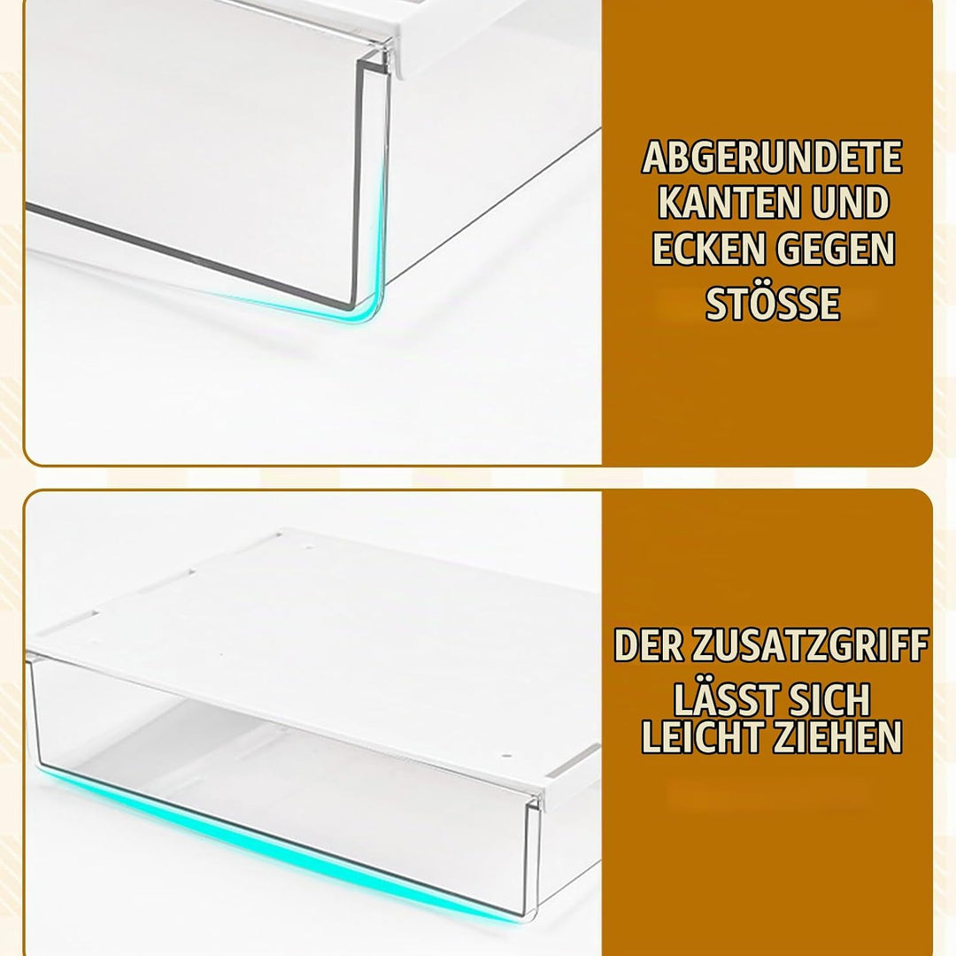 1 Stück Schublade Unter Schreibtisch, 24x21x7cm Selbstklebende Schublade, Unter Schreibtisch Aufbewa