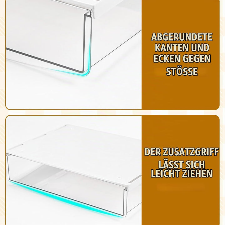 1 Stück Schublade Unter Schreibtisch, 24x21x7cm Selbstklebende Schublade, Unter Schreibtisch Aufbewa