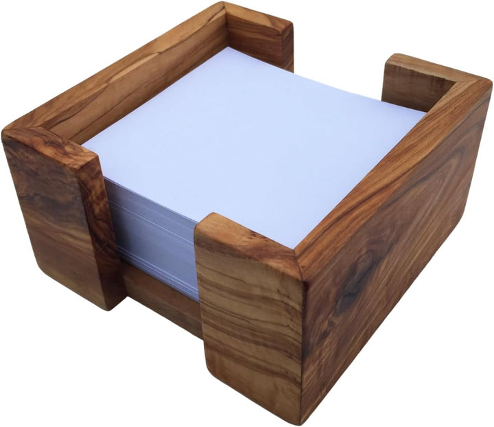 Zettelbox Notitzpapier Halter für 9x9cm Zettel, Stifthalter Becher, squaremood eckig handgefertigt a