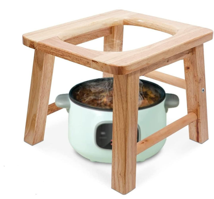 Holzdampfsitz mit vier Beinen,Dreidimensionale Toilette,Holz Yoni Dämpfen Sitz,Dampfstuhl V Dampf be