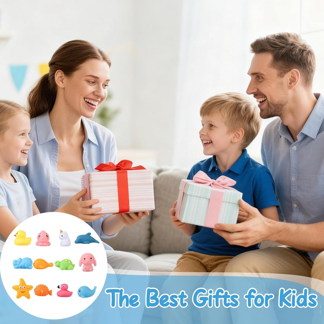 Leuchtendes Badespielzeug für Babys, 12er Pack Sensory Toys, Farbwechsel Badewannenspielzeug für 1-3