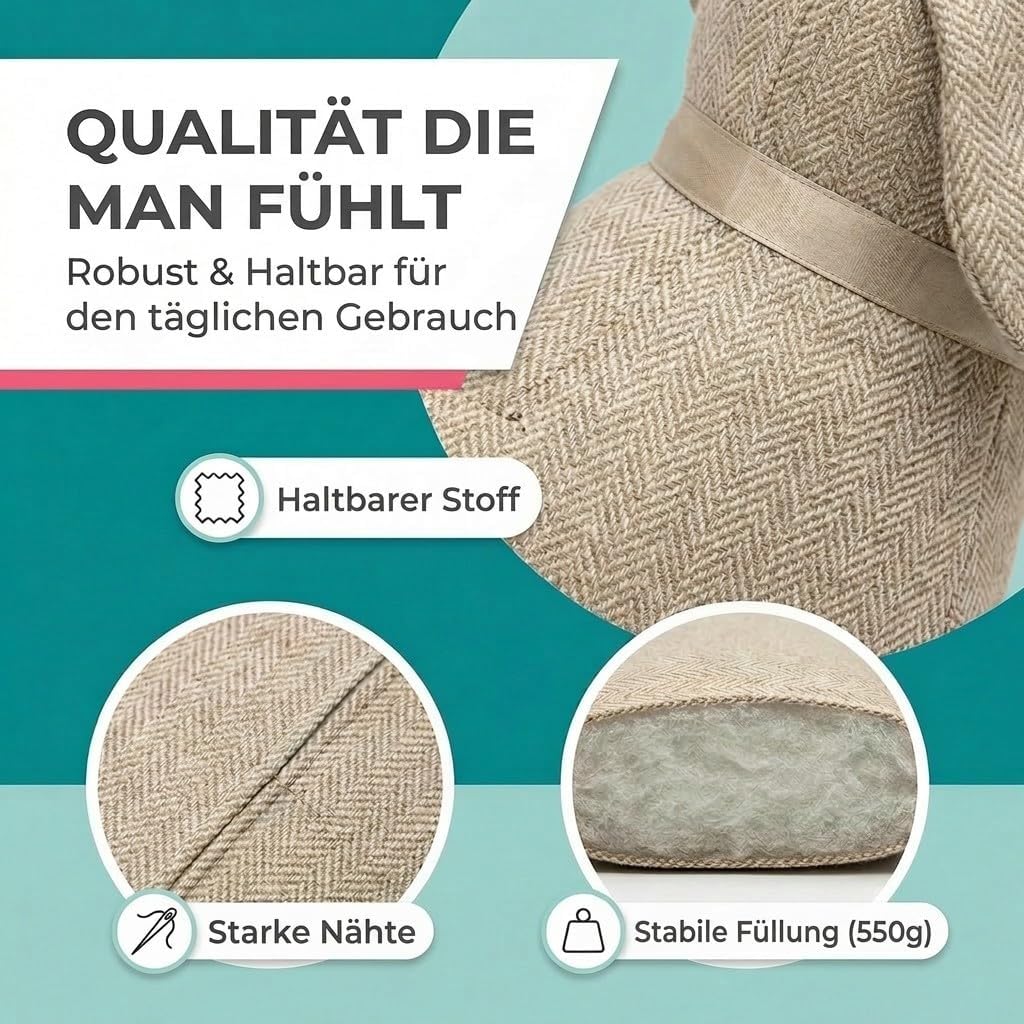 Dackel Zugluftstopper Zugluftrolle XXL - Zugluftstopp Türstopper Türabdichtung Zugluft Durchzug 91cm