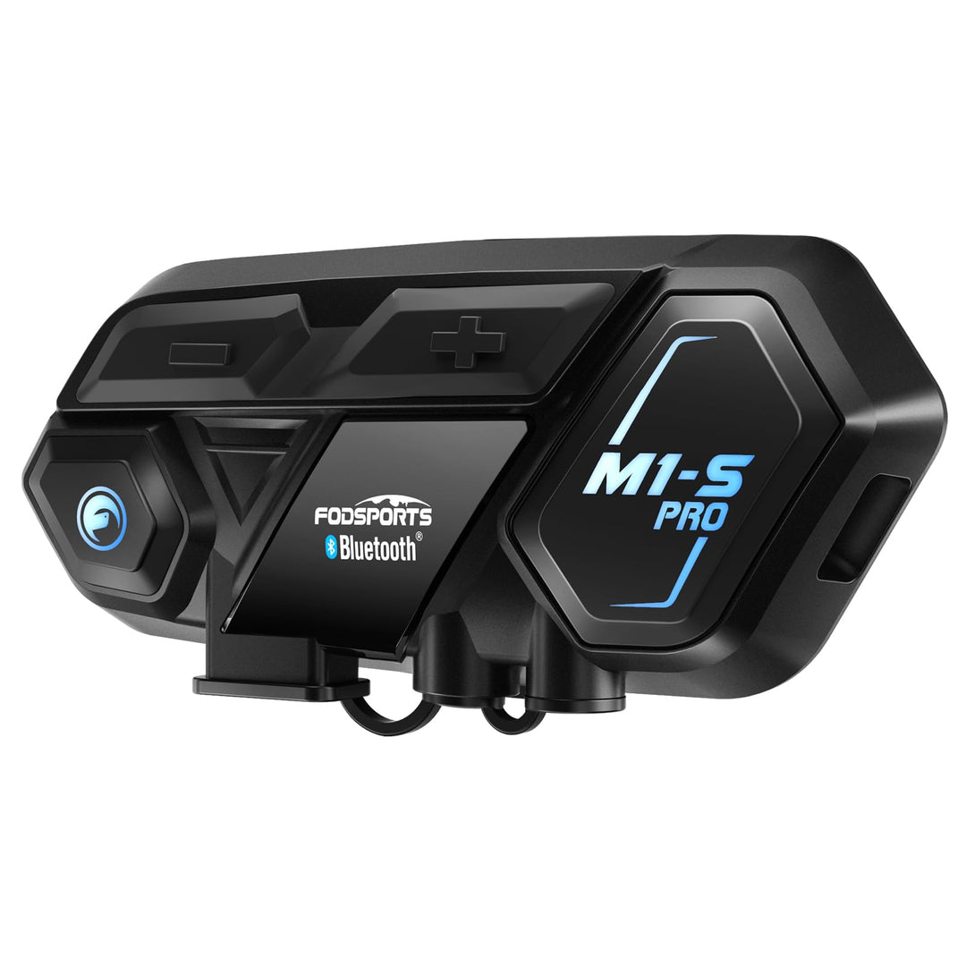 Fodsports M1-S Pro Motorrad Headset, 5.0 Bluetooth intercom Motorrad, Motorrad kommunikationssystem