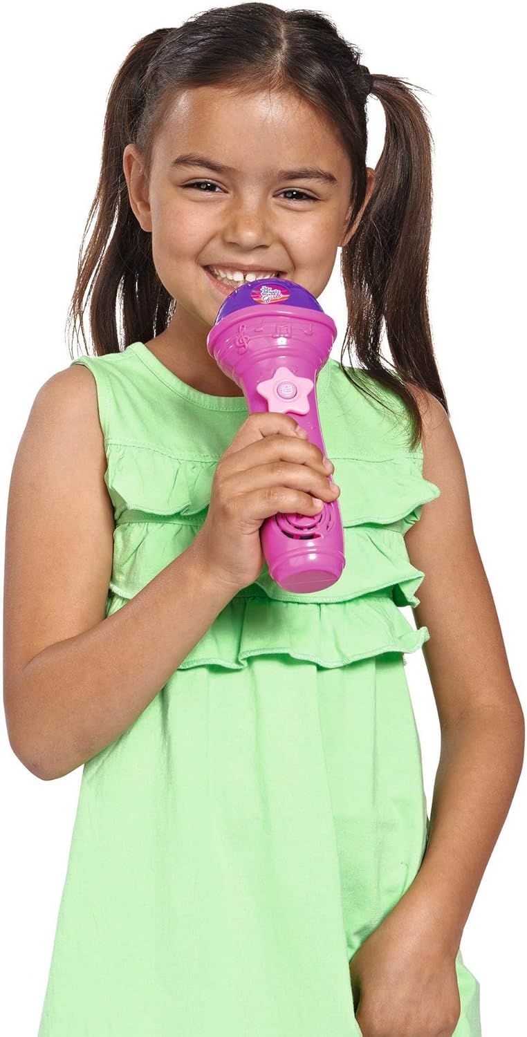Simba 106831464 - My Music World Girls Shining Mikro, 4 Demos, 3 Rhythmen, 20cm, ab 3 Jahre