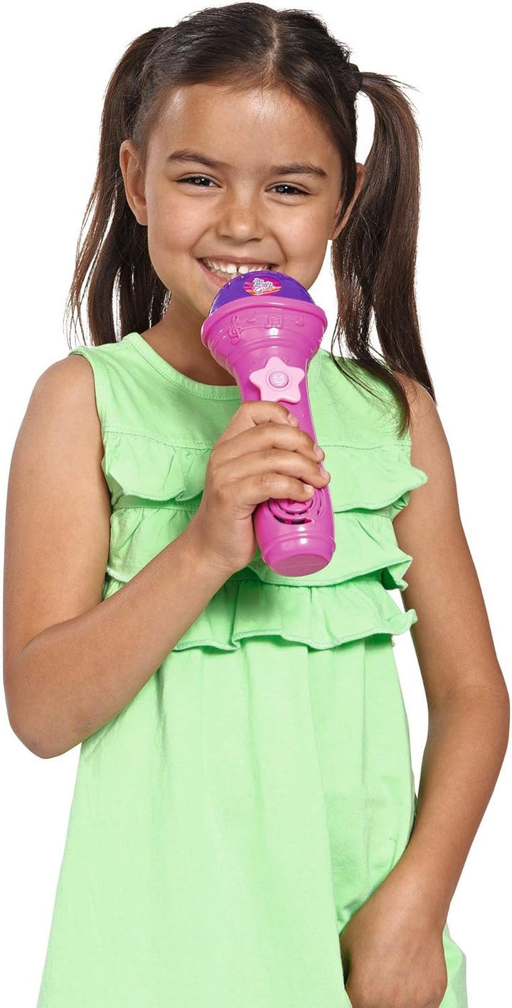 Simba 106831464 - My Music World Girls Shining Mikro, 4 Demos, 3 Rhythmen, 20cm, ab 3 Jahre