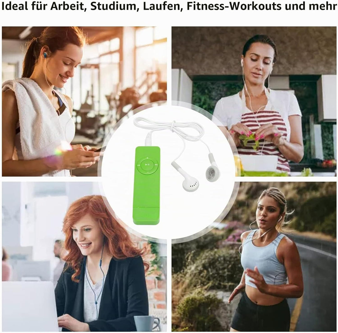 ASHATA MP3 Player, 64 GB Tragbarer Digitaler Verlustfreier Musik MP3 Player, Tragbarer HiFi Sound MP