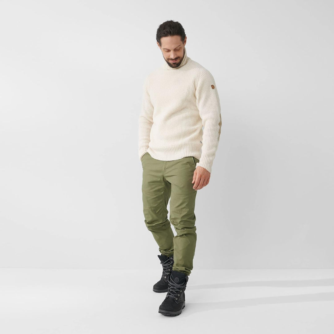 Fjäll Räven Herren Övik Roller Neck Sweater M Sweatshirt S Chalk White, S Chalk White