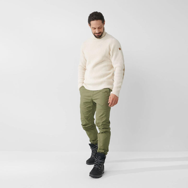 Fjäll Räven Herren Övik Roller Neck Sweater M Sweatshirt S Chalk White, S Chalk White