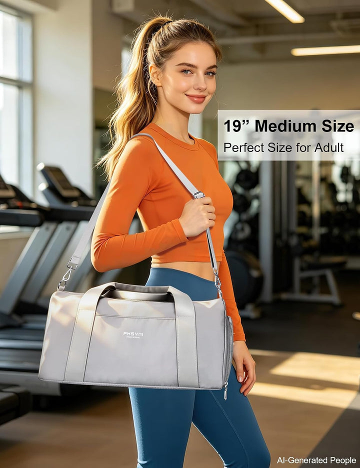 19 Zoll Sporttasche Reisetasche für Damen und Herren,wasserdichte Handgepäcktasche,Trainingstasche f