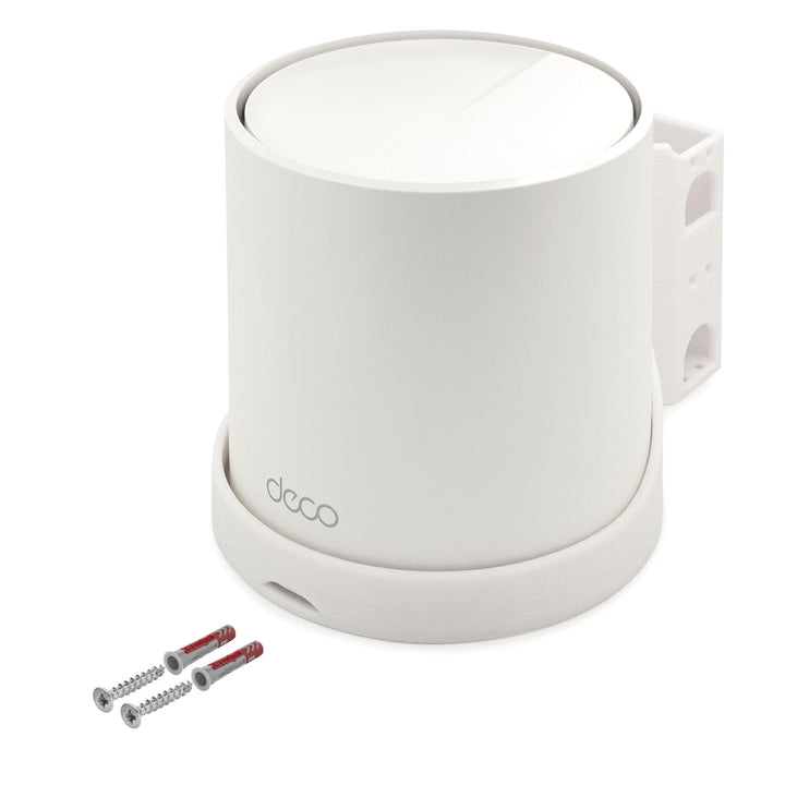1x Wandhalterung passend für TP-Link Deco X50 AX3000 Mesh WLAN Router Halter, 1