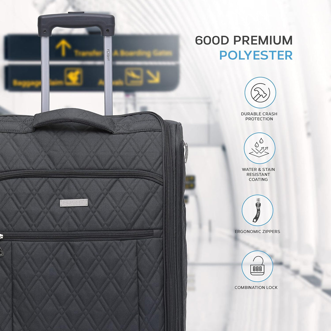 Flight Knight 56x45x25cm easyJet & British Airways Large Carry On Approved & Tested Maximum Size Han