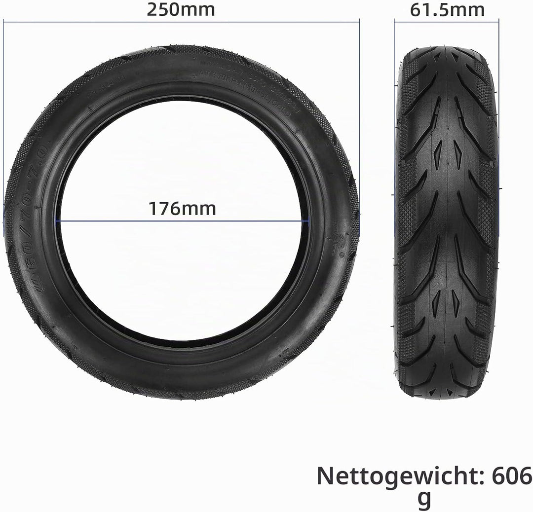60/70-7,0 schlauchloser Reifen 10 Zoll Tubeless Reifen für Xiaomi 4/4 Pro(gen1)/4 Pro Max/4 Lite(gen