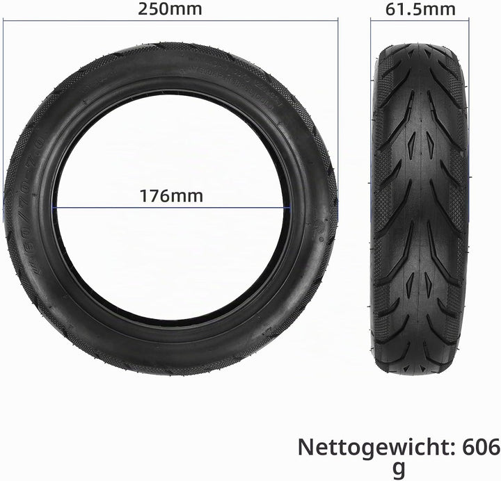60/70-7,0 schlauchloser Reifen 10 Zoll Tubeless Reifen für Xiaomi 4/4 Pro(gen1)/4 Pro Max/4 Lite(gen
