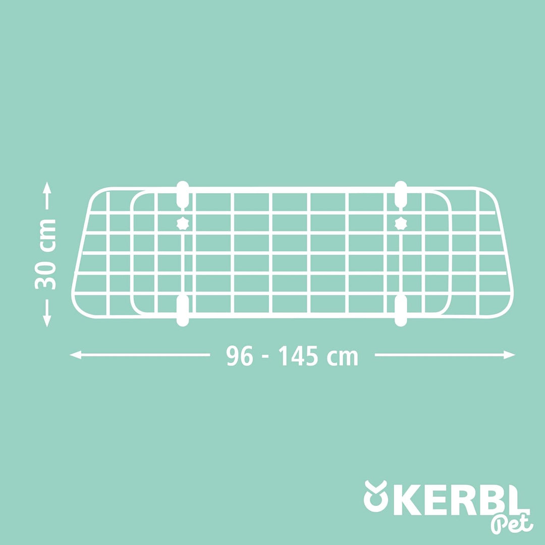 Kerbl Maxi-Pet 80581 Autoschutzgitter, 96-145 x 30
