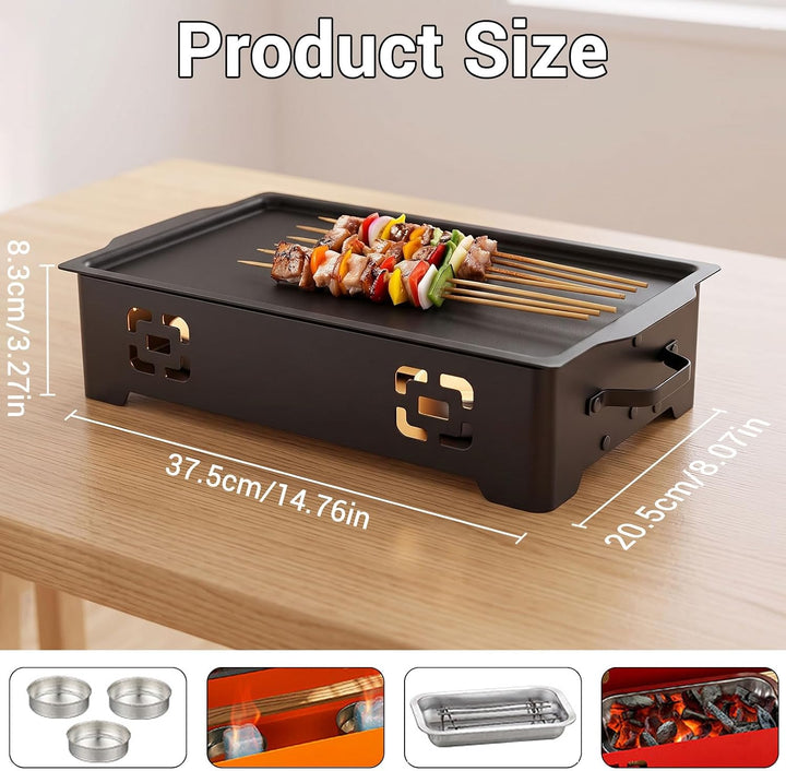 BBQ Warmhalteplatte, Speisenwärmer Warmhalteplatte Für Essen &amp; Grillgut, Warmhaltebehälter Grillgut