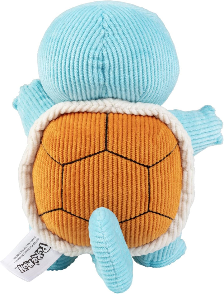 Pokémon Select PKW2994 - Schiggy Kord-Plüsch 20 cm, offizielles Plüsch Schiggy (Blau), Schiggy (Blau