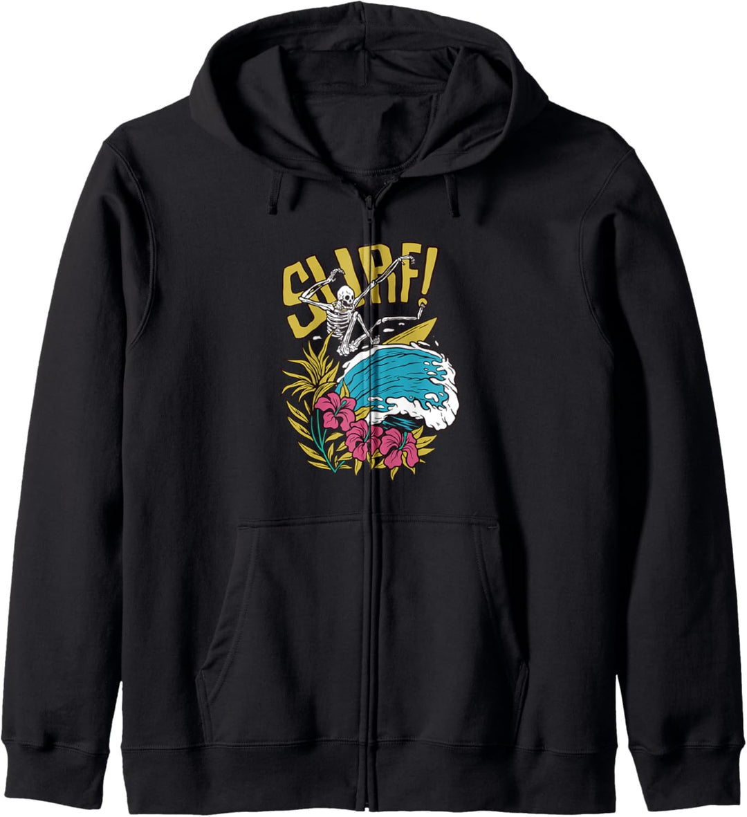 Surfer Skelett Kapuzenjacke
