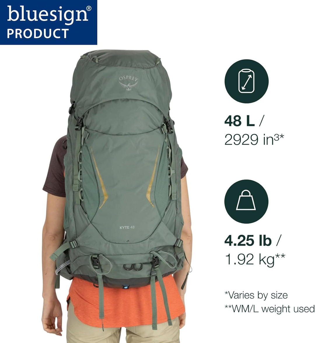 Osprey Europe Damen Kyte 48 Backpack Rocky Brook Green WXS/S, Rocky Brook Green WXS/S