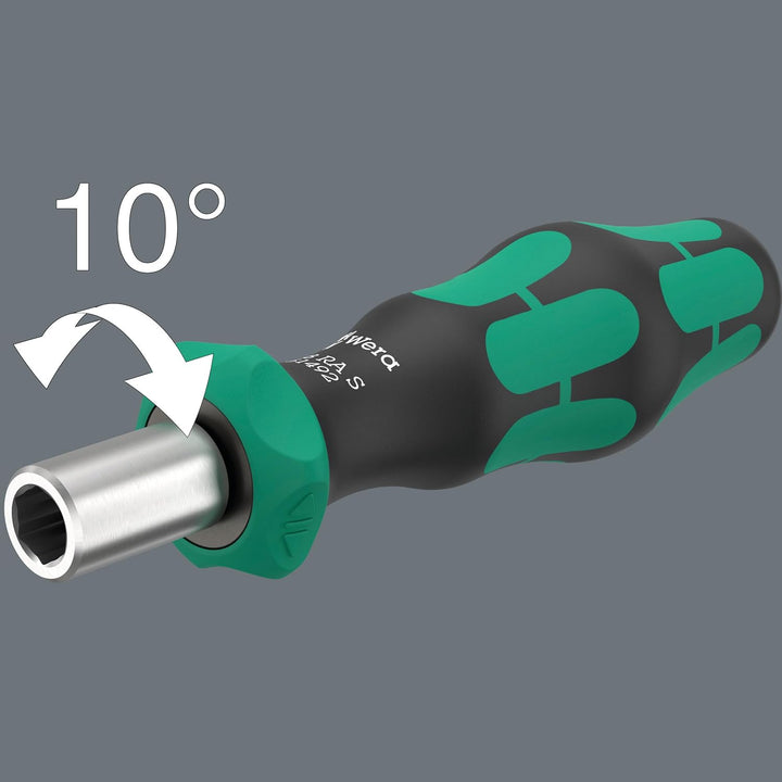 Wera 05051060001 Kraftform Kompakt 838 RA S Set 1, 14-teilig & 05051493001 838 RA-R M Bits-Handhalte