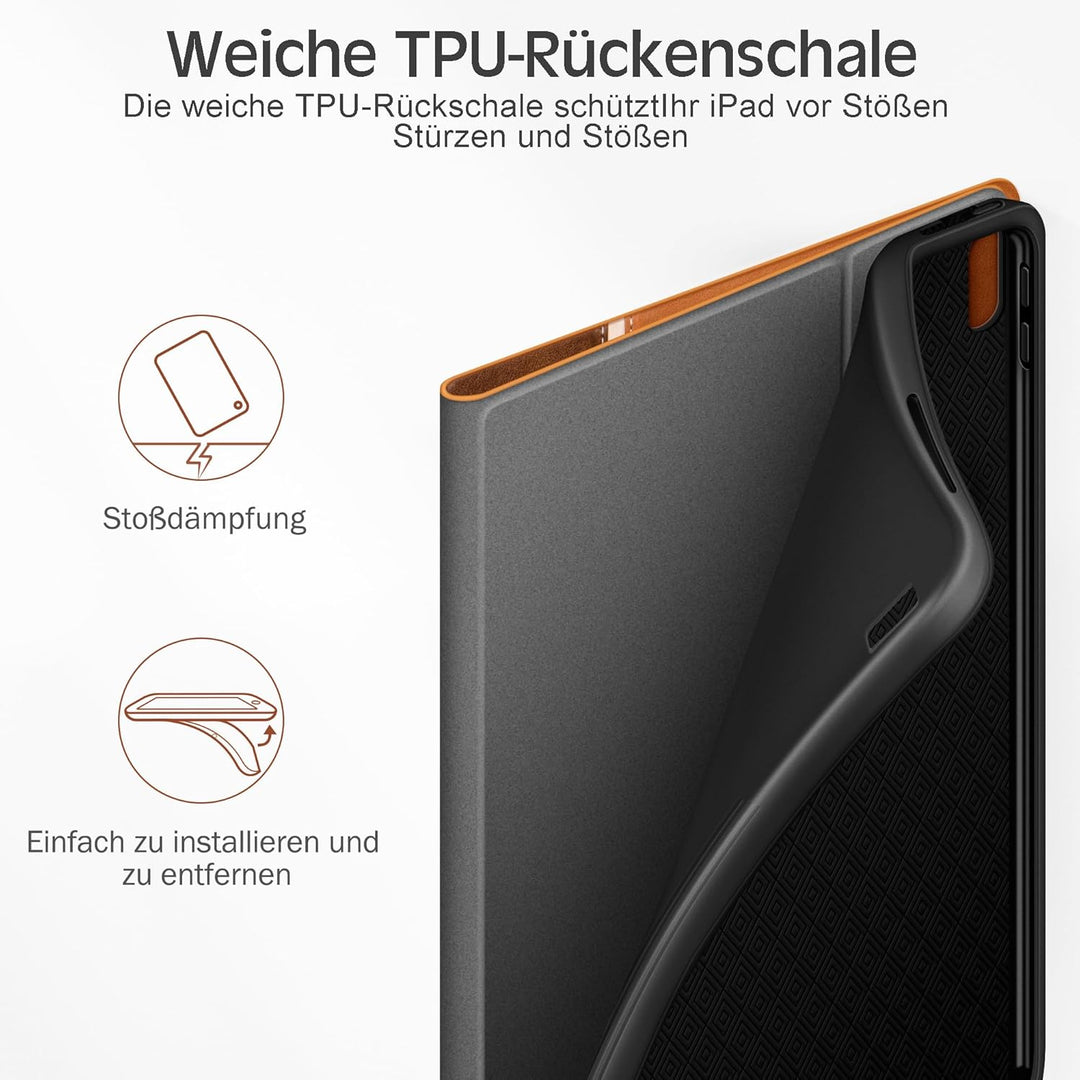KingBlanc Hülle für iPad (A16) 11. Generation 11 Zoll 2025, iPad 10. Generation 10,9 Zoll 2022 mit S