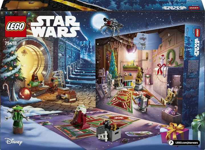 LEGO Star Wars Adventskalender 2025 - Weihnachten Spielzeug mit 24 Überraschungen - 2 Minifiguren &