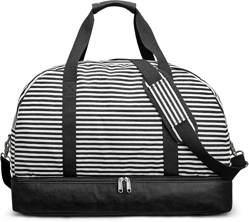 S-ZONE Uniex 60L Weekender Reisetasche Canvas Tasche Übergrösse Carry On Duffel Bag Übernachtung Tra