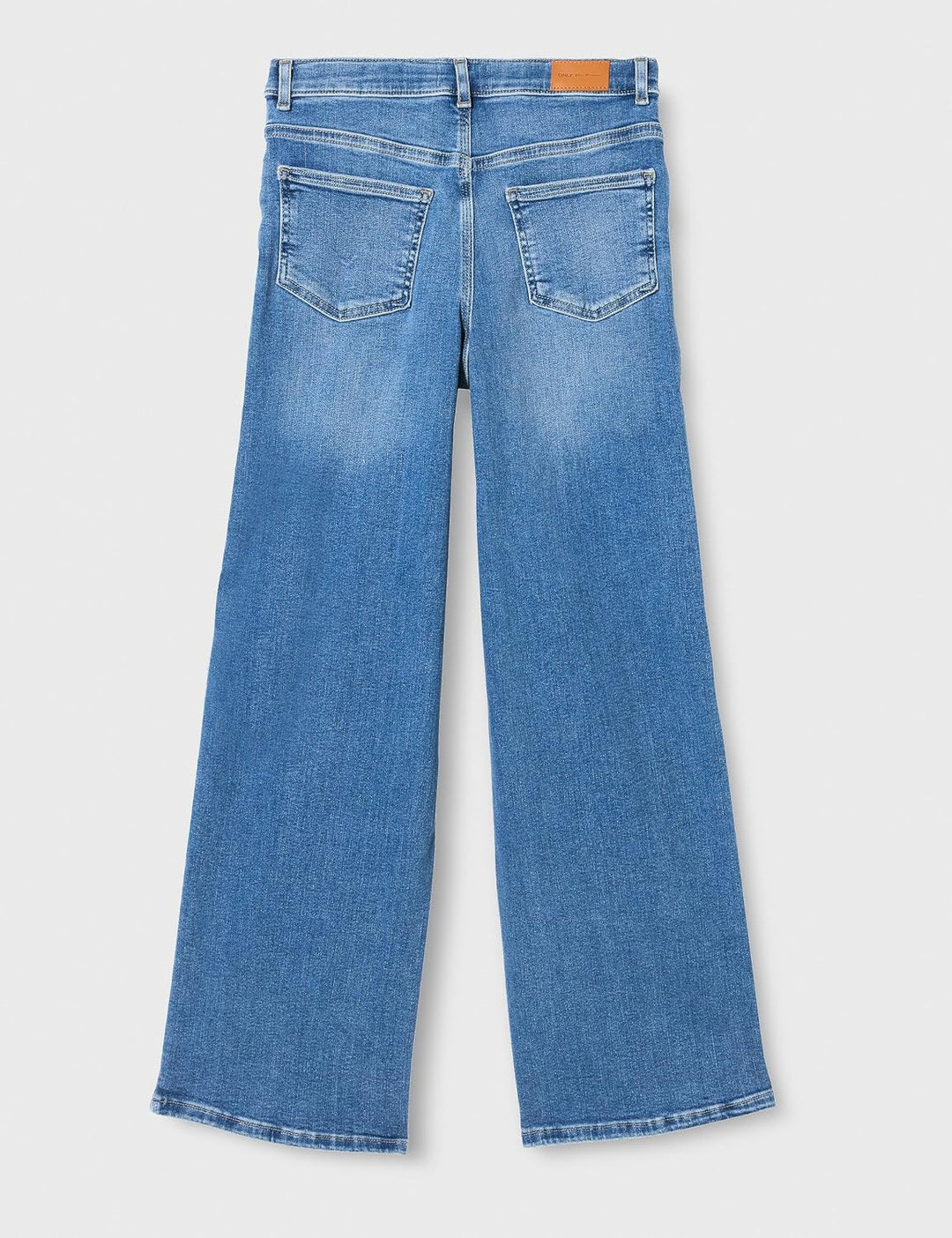 ONLY Girl Jeans mit weitem Bein KOGMADISON Mittlere Taille Weiter Beinschnitt Jeans 140 Medium Blue