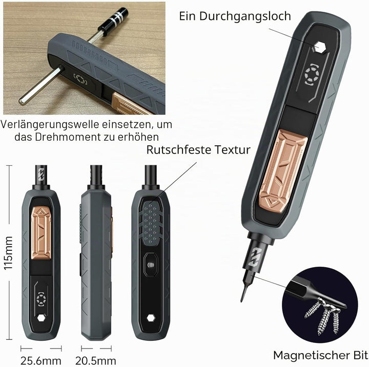 JAKEMY 180-in-1-Präzisions-Schraubendreher-Set, Multi-Bits, Schraubendreher, magnetisch, mit beschäd