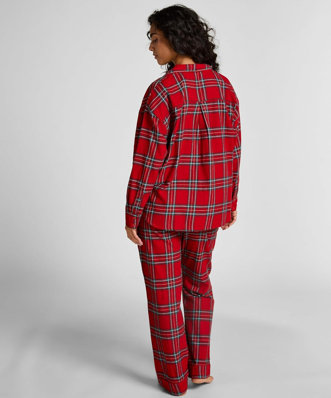 Hunkemöller Pyjamatop aus Flanell XS Savvy Red, XS Savvy Red