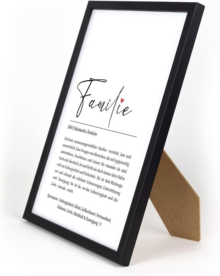 Familie Definition Bild - persönliches Geschenk – Definition Familienposter | Wanddekoration | Gesch