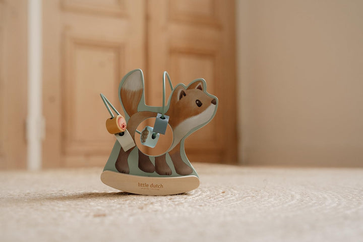 Little Dutch 7234 FSC Holz Motorikschleife Schaukeltier Fuchs - Forest Friends