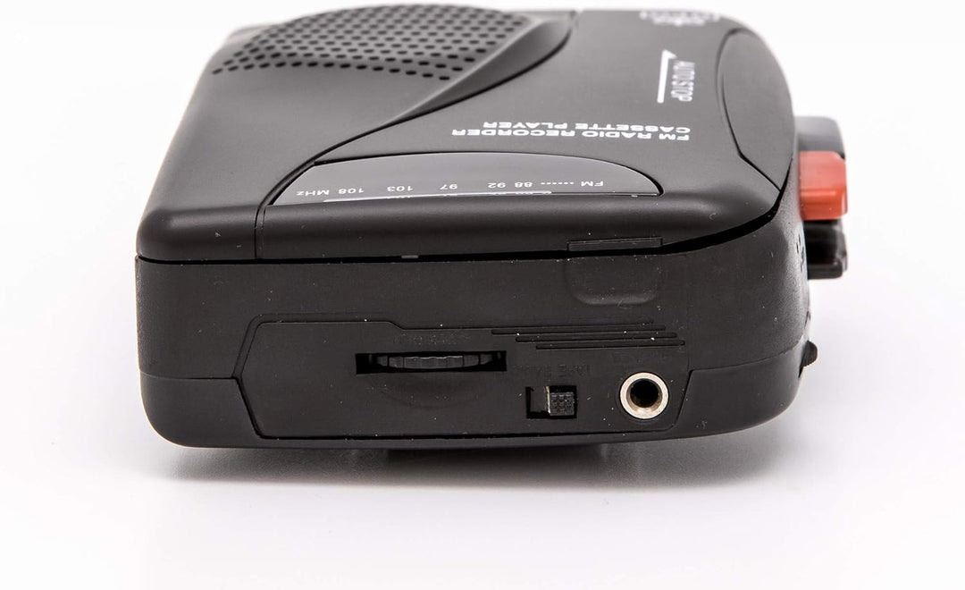 GPO Walkman tragbarer Retro Kassettenrecorder mit integriertem Lautsprecher und Mikrofon, FM-Radio,