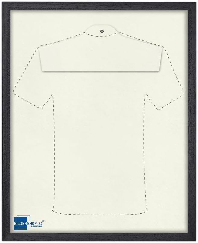Bildershop-24 Objektrahmen Trikotrahmen VARIO inkl. Bügel und Passepartout 60x80cm Schwarz (lackiert