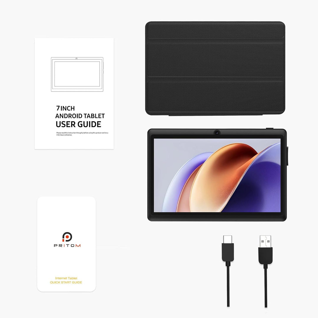 PRITOM 7 inch Tablets Android 15,8GB RAM, 32 GB, (Expandable 1TB),3500 Mah, Tablet PC, Bluetooth,Dua