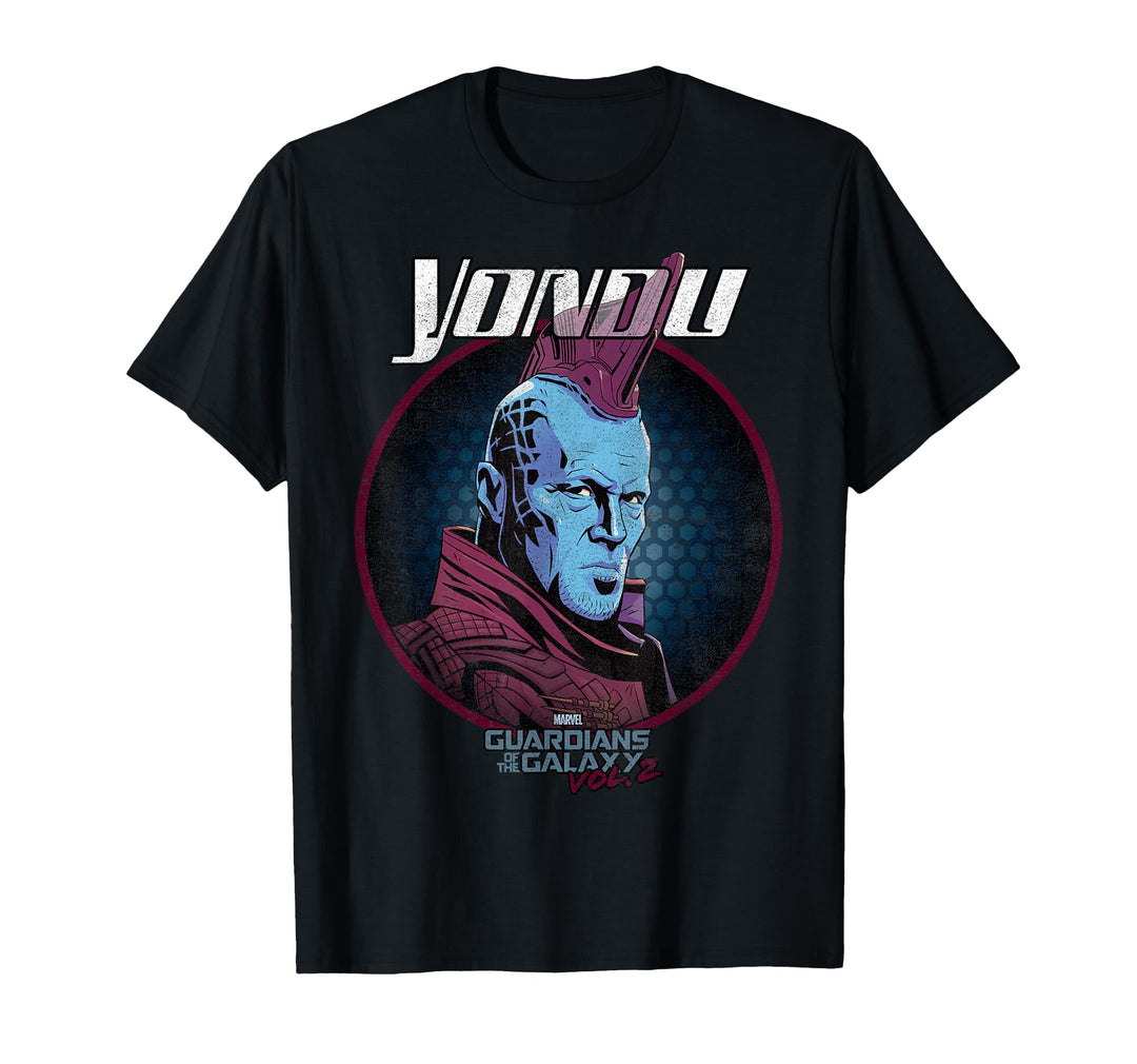 Womens Marvel Yondu Guardians of Galaxy 2 Circle Graphic T-Shirt Small Asphalt