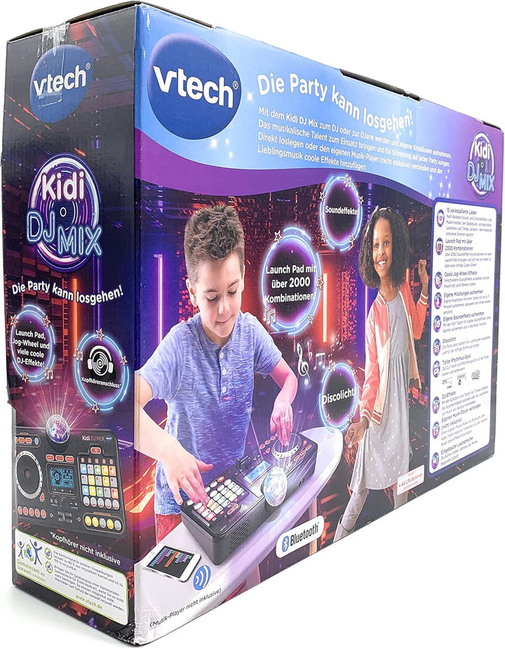 VTech Kidi DJ Mix – 10-in-1 DJ-Mischpult mit Jog-Wheel und vielen Effekten zum Bearbeiten der Musik