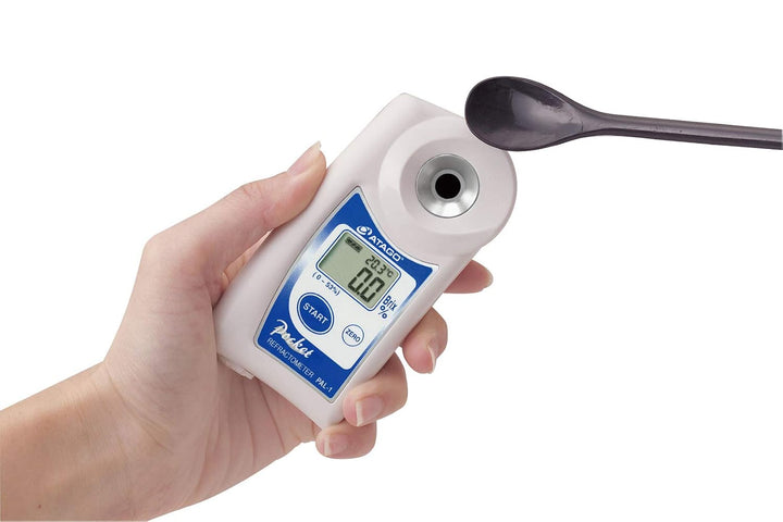 ATAGO Refractometer PAL-1 + Calibration Certificate | Kalibrierschein, Silikonhülle, ohne Batterien