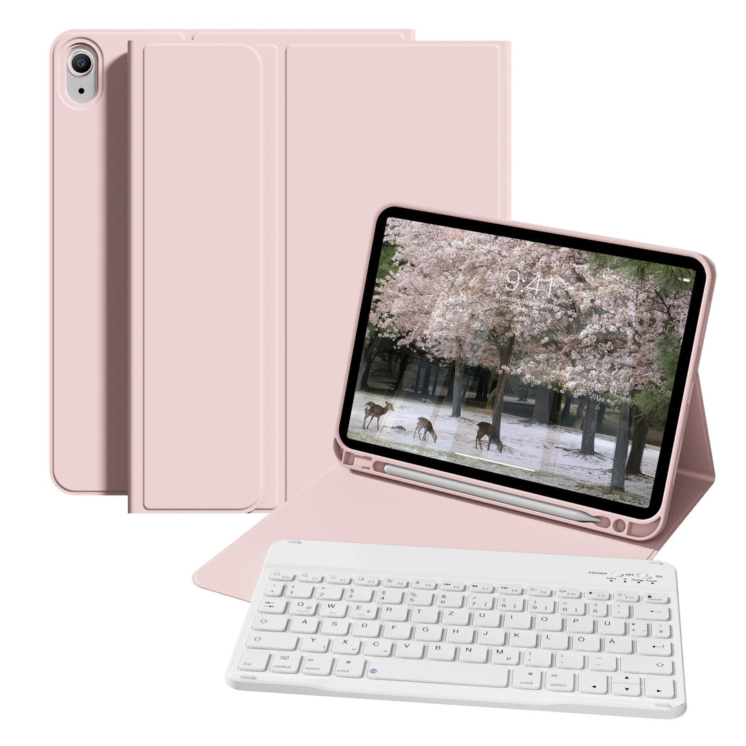 ZOPSGYU Hülle mit Tastatur für iPad (A16) 11/10 Generation (2025/2022, 11/10.9 Zoll), Schutzhülle mi