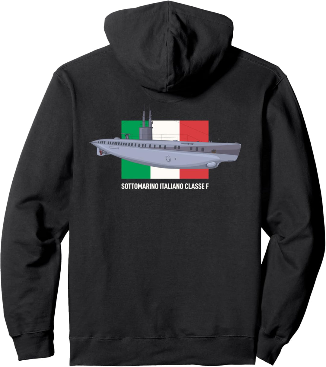 Italienisches F-Klasse U-Boot WW1 U-Boote Italien Marine Pullover Hoodie