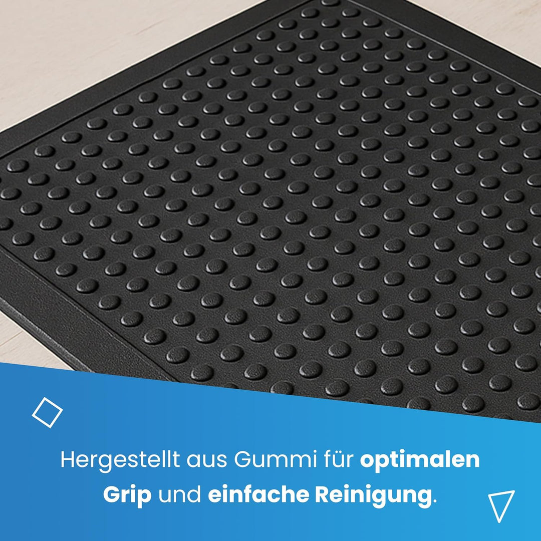 Ergonomische Arbeitsplatzmatte - Anti-Ermüdungsmatte - 60x90cm - 15mm Noppen 60 x 90 cm / Schwarz, 6