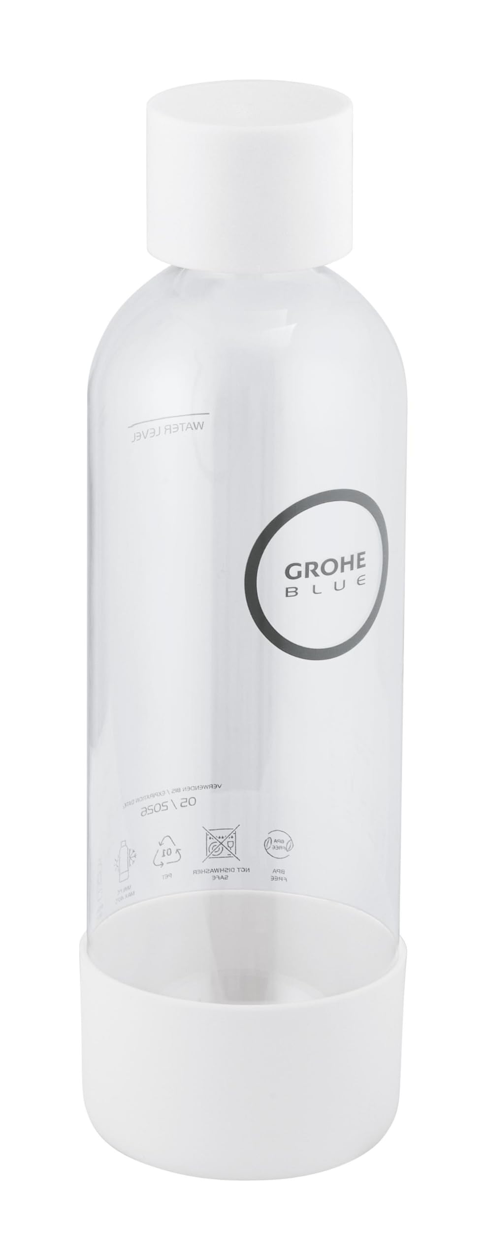 GROHE Blue Fizz, Wasserflasche (Fassungsvermögen: 850ml, nicht spülmaschinenfest, Bajonettverschluss