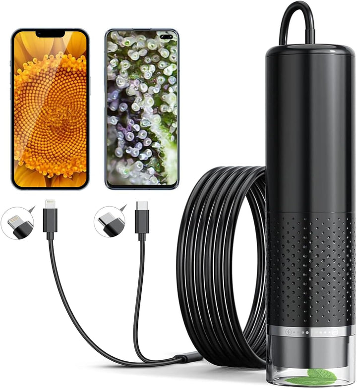 Handy-Mikroskop, Ashfly USB Mikroskop für Kinder 10 Bis 200X tragbares Taschenmikroskop, 3 Stufen ei