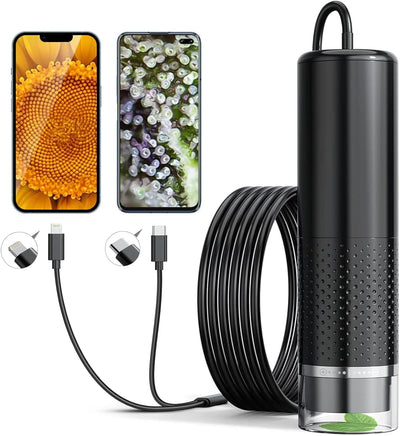 Handy-Mikroskop, Ashfly USB Mikroskop für Kinder 10 Bis 200X tragbares Taschenmikroskop, 3 Stufen ei