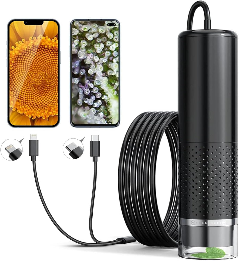 Handy-Mikroskop, Ashfly USB Mikroskop für Kinder 10 Bis 200X tragbares Taschenmikroskop, 3 Stufen ei