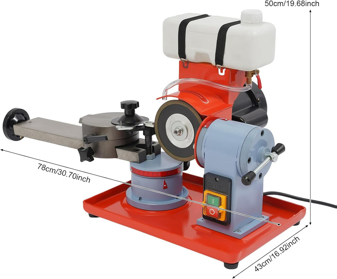 250W Schärfmaschine, 2800 RPM Sägeblatt Kreissägeblatt Einstellbarer Schärfgerät für Schleifen Legie