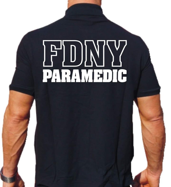 feuer1 Poloshirt Navy, New York Fire Department Paramedic XL navy, XL navy