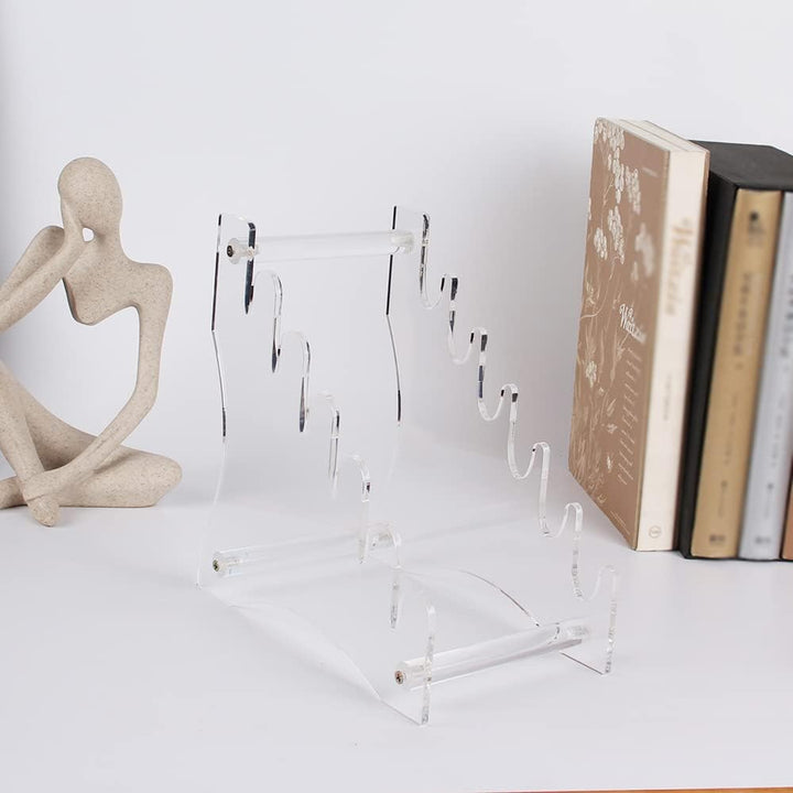 WANLIAN Messerständer Messer Display Ständer Messer Aufbewahrung Ständer 6 Etagen Acryl Messer Displ