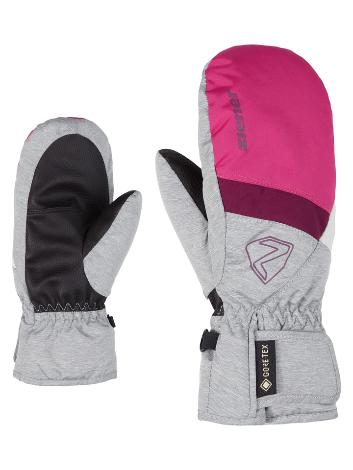 Ziener Unisex-Kinder Levin Skihandschuhe 3 pop pink/light melange, 3 pop pink/light melange
