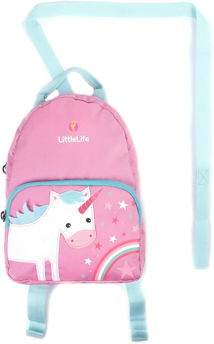 LittleLife Freundliche Gesichter Tier Kleinkind Rucksack mit Sicherheit Zügel Einhorn, Einhorn